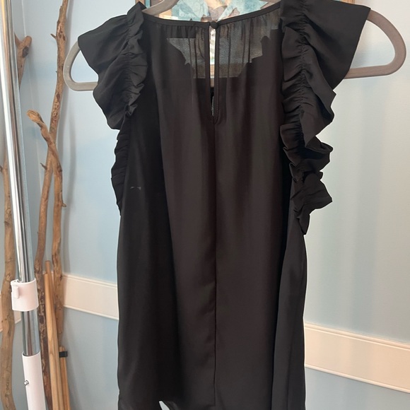 Workshop Republic Clothing Black Ruffled Blouse - Picture 5 of 8